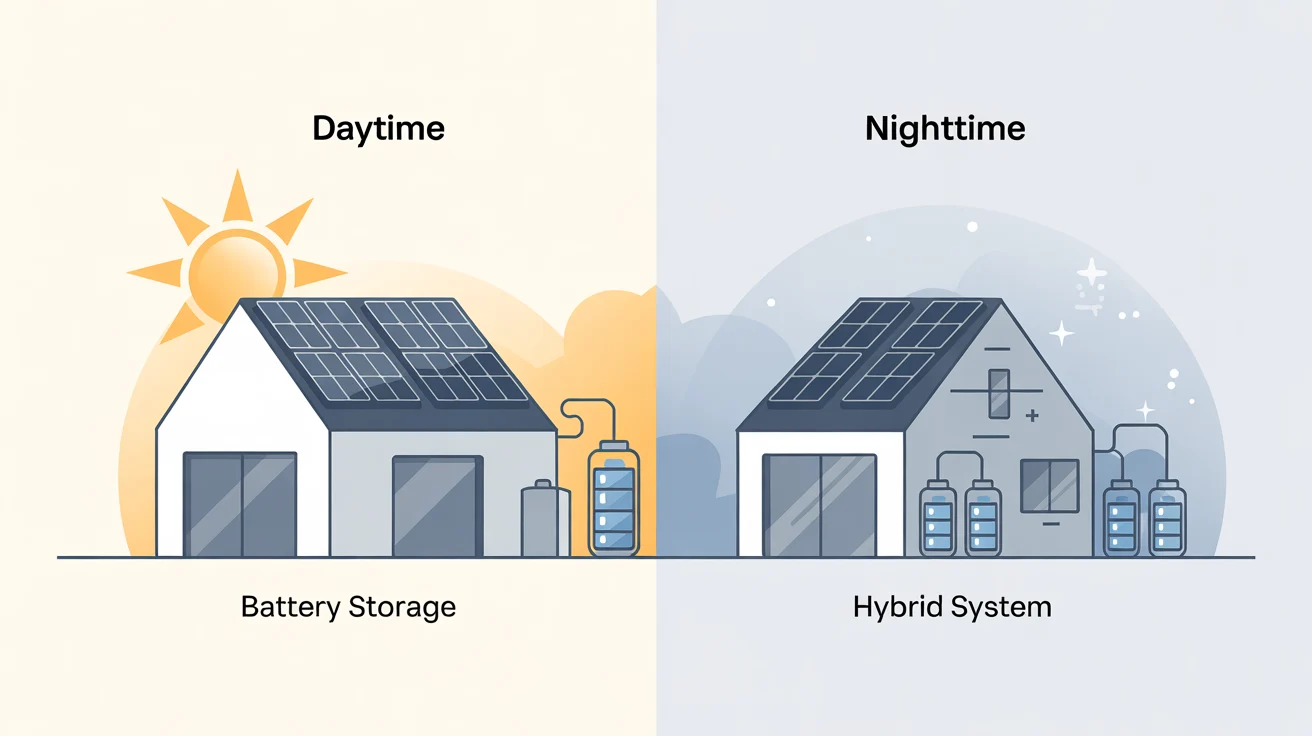 solar panel work at night